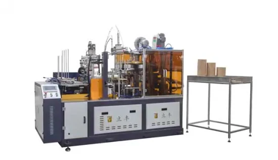 Maquinaria automática para fabricação de tigelas de papel descartáveis ​​com revestimento duplo