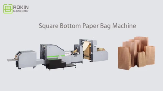 Máquina de fazer sacolas de papel da marca Rokin Papel